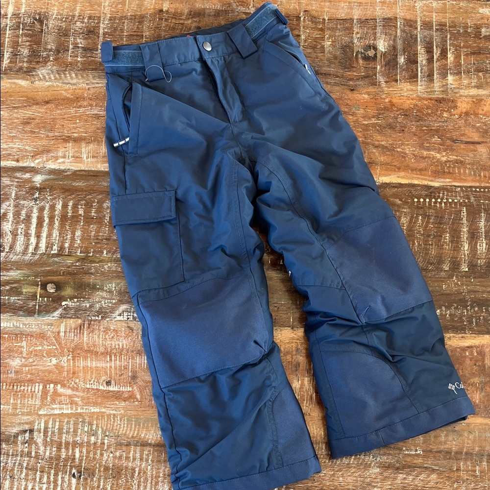 Columbia Dark Blue Insulated Kids Snow Pants